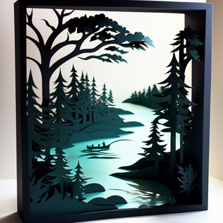 Papercut Shadow Box